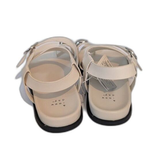 Women's Penelope Toe Ring Footbed Sandals -A New Day- Bone Size Various - Picture 4 of 7